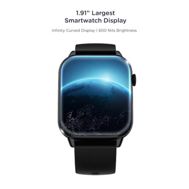 Cosmos Ultra BT Calling Ultra-Thin Dial Smartwatch - Jet Black