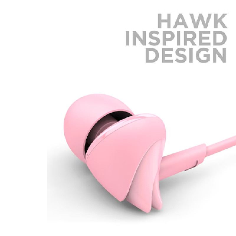 Earphones with Enhanced Bass Hawk-Inspired Design & Mic