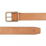 Men Tan Brown Solid Leather Belt