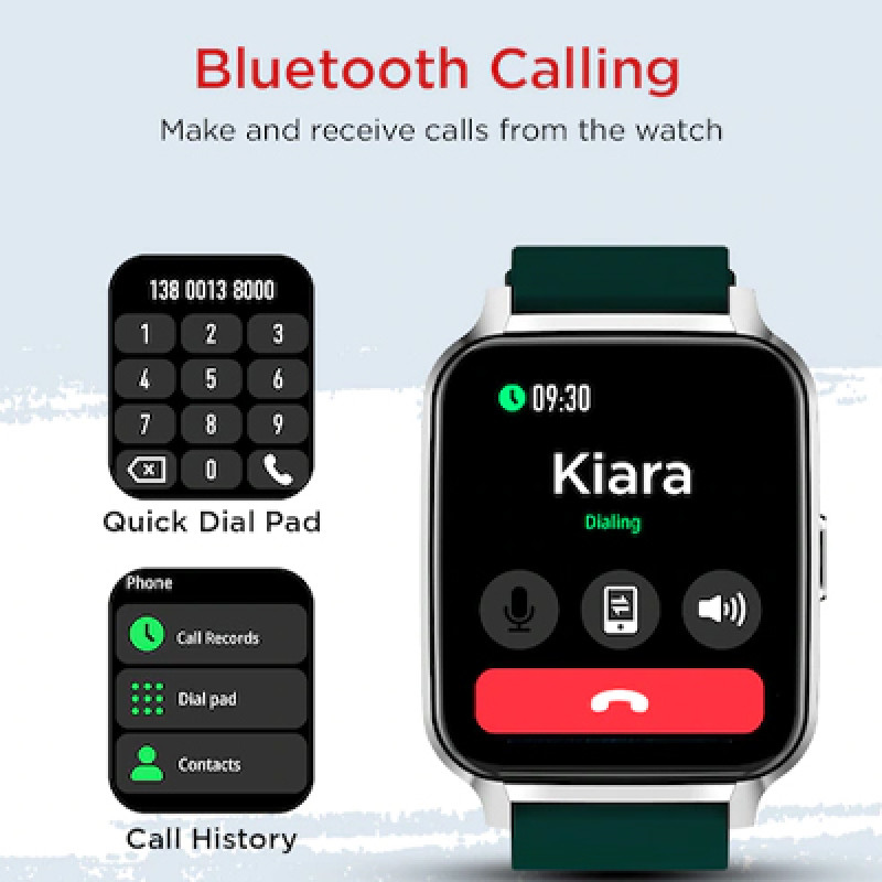 Green Tornado Bluetooth Calling Smartwatch