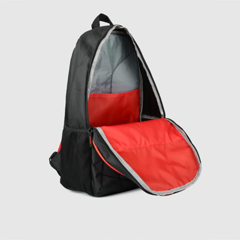 Unisex Black & Grey Graphic Backpack
