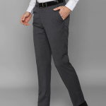Men Grey Slim Fit Formal Trousers