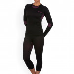 Women Black Solid 580 I Thermal Top