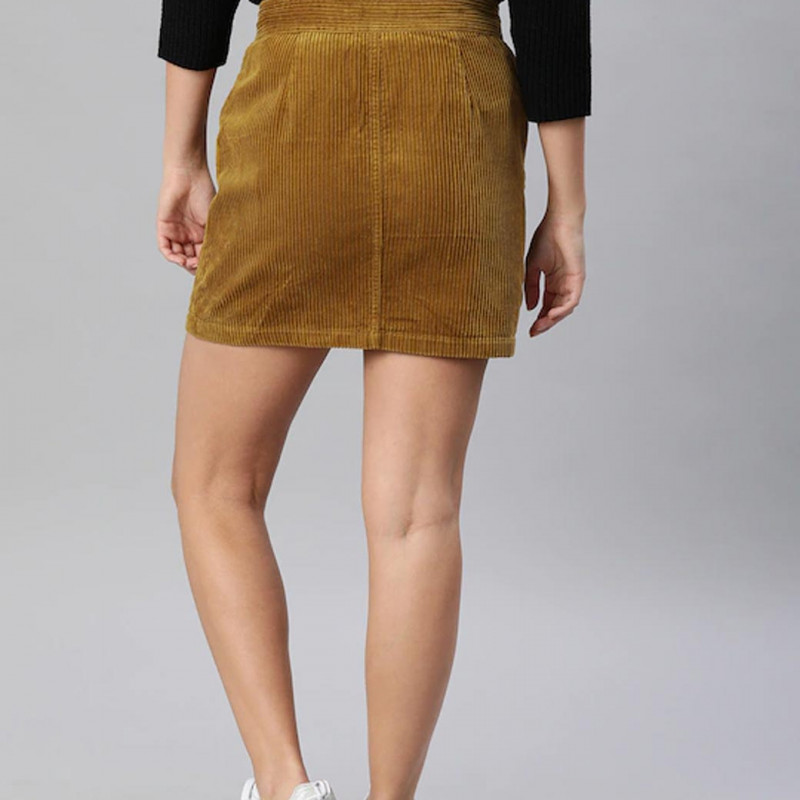 Pure Cotton Brown Skirt